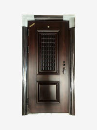 Cheap price high quality  security steel door popular design exterior doors SZ002