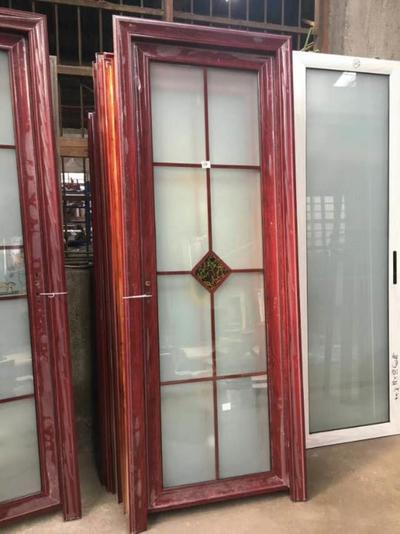 Cheap Swing Interior Aluminium Bathroom Glass Door